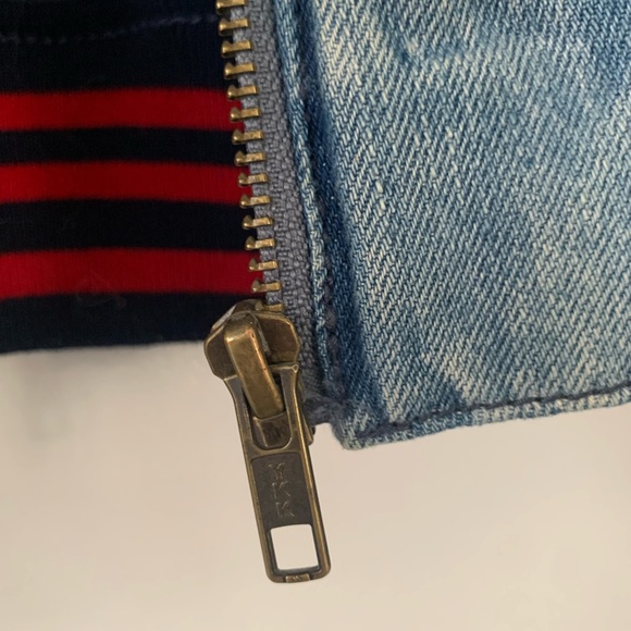 American Eagle Jean Bomber Jacket - Picture 5 of 5